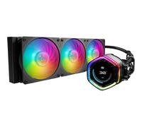 Cooler Master MasterLiquid 360 Ion CPU Cooler Liquid - Display LCD 2,1", Raffreddamento Ad Acqua AIO, Pompa Doppia Camera Gen X, Ventole Mobius 120P ARGB, RGB Gen 2 Indirizzabile, Staffe LGA1700 e AM5