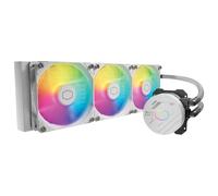 Cooler Master MasterLiquid 360L Core White 360 mm Close-Loop AIO Liquid Cooler, ARGB Sync, Gen S pompa a piastra fredda, 120 mm PWM, CryoFuze 14W/Mk, AMD Ryzen AM5/AM4, Intel LGA1700/1200