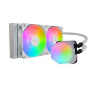 Cooler Master MasterLiquid ML240 Illusion White ARGB Close-Loop AIO CPU Liquid Cooler, cupola traslucida, radiatore 240 mm, MF120 Halo PWM, AMD Ryzen AM5/AM4, Intel LGA1700/1200 (MLX-D24M-A18PW-R1)