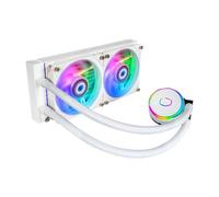 COOLER MASTER DISSIPATORE MASTERLIQUID PL240 FLUX WHITE EDITION ARGB LIQUID COOLER DISSIPATORE