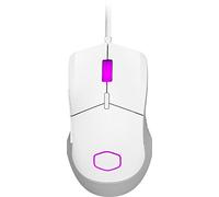 Cooler Master MM310 RGB Mouse da Gioco Cablato Ultraleggero 50g - NVIDIA Reflex, Sensore Ottico PAW3327 12.000 DPI, 5 Pulsanti Programmabili, Piedini PTFE, MasterPlus+ (PC), Forma Simmetrica - Bianco