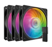 Cooler Master Mobius 120P ARGB 3-Pack Fan Kit - Nero