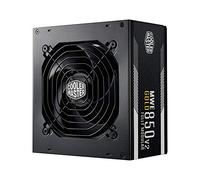 Cooler Master MWE 850 Gold V2 Alimentatore Completamente Modulare (Spina UE) - Alimentatore 80 PLUS Gold da 850W, Cavi Piatti Neri, Ventola HDB da 120mm, Soglia Alta Temperatura