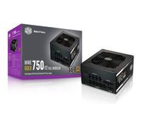 COOLER MASTER MWE Gold 750W FM V2 - Alimentatore 750W 100% modulare (certificato 80 Plus GOLD 5 anni di garanzia) Cavi neri piatti - Nouvo