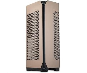 Cooler Master NCORE 100 MAX Mini-ITX SFF Tower Case Bronzo - Dissipatore AIO Personalizzato, PSU ATX 3.0 SFX Gold da 850 W, Pannelli in Alluminio, Cavo Riser PCIe 4.0 e Staffa GPU Verticale - Spina UE