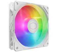 Cooler Master SickleFlow Edge 120 ARGB - Ventola da 120 mm (690~2500 RPM, PWM), Flusso d'Aria Elevato (70,7 CFM) e Pressione Statica (3,61 mmH2O), ARGB Gen 2, Controller LED, 32,8 dBA Max. - Bianco