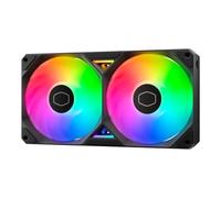 Cooler Master SickleFlow Edge 240 Custodia per PC aRGB a telaio singolo | Ventola di raffreddamento a liquido, 240 mm, comodo cavo modulare singolo, PWM 2.050 RPM, pale per bilanciamento dell'aria