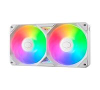 Cooler Master SickleFlow Edge 240 White Single-Frame aRGB PC Case|Ventola di raffreddamento a liquido, 240 mm, comodo cavo modulare singolo, PWM 2.050 RPM, pale del bilanciamento dell'aria, cuscinetto