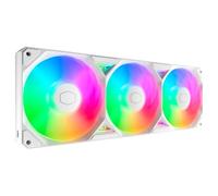 Cooler Master SickleFlow Edge 360 ARGB - Monoframe Tripla Ventola 360mm (PWM), Flusso Aria Elevato (190CFM) e Pressione Statica (3,54mmH2O), ARGB Seconda Generazione, Installazione Semplice - Bianco