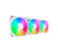 Cooler Master SickleFlow Edge 360 ARGB - Monoframe Tripla Ventola 360mm (PWM), Flusso Aria Elevato (190CFM) e Pressione Statica (3,54mmH2O), ARGB Seconda Generazione, Installazione Semplice - Bianco