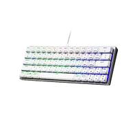 Cooler Master SK620 60% Silver White Tastiera meccanica con interruttori blu a basso profilo, nuovi e migliorati Keycaps e design in alluminio spazzolato