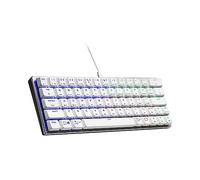 Cooler Master SK620 60% Silver White Tastiera meccanica con interruttori rossi a basso profilo, nuovi e migliorati Keycaps e design in alluminio spazzolato