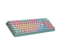 Cooler Master Tastiera da gioco meccanica RGB MK770 Macaron, switch lineari rossi Kailh Box V2, struttura della guarnizione, hot-swap, Bluetooth|2.4GHz, quadrante tattile a 3 vie, QWERTY (MK-770-MCKR1