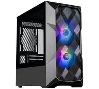 Cooler Master TD300 Case PC Mesh - Mini-Tower,Elevato Flusso d'Aria, 2 x 120mm Ventole ARGB,Supporto MB Micro-ATX e Mini-ITX,Pannello Laterale in Vetro Temperato,Coperchio Rimovibile,Hub ARGB/PWM