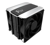 Cooler Master V4 Alpha 3DHP Black CPU Air Cooler, tecnologia Alpha 3DHP Heat Pipe, Dual Mobius 120 PWM, funzionamento silenzioso, facile installazione, AMD Ryzen 9 AM5|4, Intel Ultra 9 LGA 1851|1700