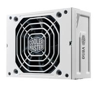 Cooler Master V850 SFX Gold ATX 3.1 White Edition, spina UK - 850W 80 PLUS Gold, alimentatore completamente modulare, alimentatore SFF/mini-ITX, ventola FDB da 92 mm, cavo PCIe 5.1, supporto SFX a ATX