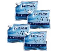 Cooler Packs, Ice Blocks, 4 Pieces Portable Reusable Freezer Bricks, Leakproof Durable Cooling Tools with Long Lasting Chill, Outdoor Basics for Camping Picnic Lunch, 7.48x6in