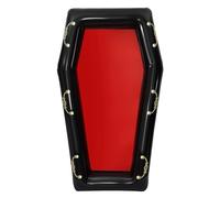 Cooler Skeleton, Coffin Ice Tray, Halloween Themed Blow Up Buffet Salad Container with Deep Ice Well, Food Server for Beach Pool Picnic Cookout Family Gatherings Use