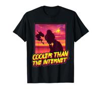 Cooler Than The Internet - Aesthetic Sad Smoking Anime Girl Maglietta