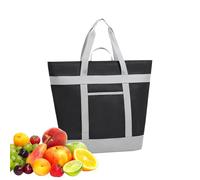 Cooler Tote, Grande Insulated Food Carrier, Foldable Leakproof Storage Design, Reusable Thermal Liner, Excellent for Outdoor Beach Picnic Camping Travel Adventures