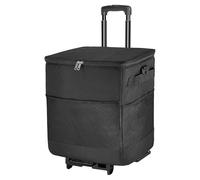 Cooler with Wheels and Handle - Leakproof Insulated Soft Rolling | Nsulated Cooler Bag with Wheels | Portable Wheeled Insulated Box Cart for Travel Road Fishing Lunch Picnic Party Trip Patio Beach