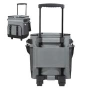 Cooler with Wheels - Insulated Ice Box, Rolling Handle Storage Chest Case