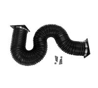 Coolerguys Condotto in plastica termica con tappi terminali per elettronica e criptovalute (ventola da 92-120 mm/4" 20-60")
