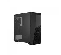 Cooler Master MasterBox K501L - Case PC ATX con Ventilazione di Forma Angolata, Illuminazione LED in Rosso, Pannello Laterale Trasparente, Configurazioni Flessibili Flusso d'Aria, Nero