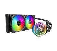 CoolerMaster MasterLiquid 240 Atmos ARGB Close-Loop AIO Liquid Cooler, pompa personalizzata, ventole PWM Sickleflow Edge, radiatore da 360 mm, CryoFuze, AMD Ryzen AM5/AM4, Intel LGA1700/1200
