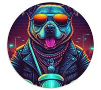 Cooles Hunde-Puzzle, 1000 Teile, Karton-Puzzle, Kunstwerk, Dekor, Intelligenzspielzeug für Familien-Indoor-Spiele, 1000 Teile (67,5x67,5cm)