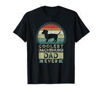 Coolest Dachshund Dad Ever, Father's Day, Wiener Dog Daddy Maglietta