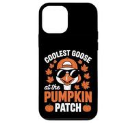 Coolest Goose At The Pumpkin Patch Halloween Ringraziamento Custodia per iPhone 12 mini