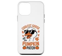 Coolest Goose At The Pumpkin Patch Halloween Ringraziamento Custodia per iPhone 12 mini