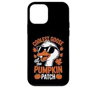 Coolest Goose At The Pumpkin Patch Halloween Ringraziamento Custodia per iPhone 12 mini