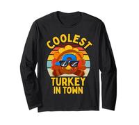 Coolest Turchia in Città Ringraziamento Famiglia Ragazzo Ragazzi Maglia a Manica