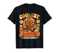 Coolest Turkey At The Table Funny Thanksgiving Family Dinner Maglietta