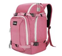 Coolfel Borsa per Scarponi da Sci con Scomparto per Casco, 50L Zaino da Sci Snowboard Pattini a Rotelle, Borsa da Sci Impermeabile per Casco, Giacca, Occhiali, Guanti