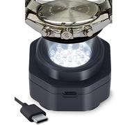 CoolFire - Caricatore rapido di tipo C UV Free Solar Watch per tutti gli orologi Eco Solar per gli uomini, caricabatterie portatile Reloj Hombre. per tutti i tipi di orologi eco Solar (nero)