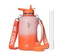 Coolflask Borraccia termica in acciaio inox 1,9 L con maniglia e isolamento