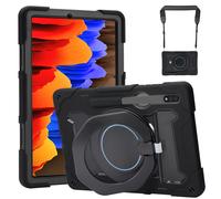 CoolGadget Borsa a tracolla per Samsung Galaxy Tab S7 S8 11" Armor Case Nera