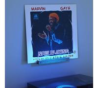 CoolGift Mart Now Playing - Supporto da parete per dischi in vinile, con 16 luci colorate, per album, decorazione della stanza, regalo per gli amanti del vinile