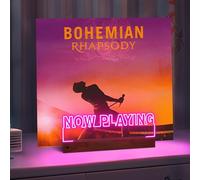 CoolGift Mart Now Playing - Supporto per dischi in vinile da scrivania, con 16 luci colorate, per album, decorazione della stanza, regalo per gli amanti del vinile