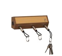 CoolGift Mart Portachiavi da parete per amplificatore per chitarra, in legno massello, organizer per chiavi con 3 portachiavi plug-in, regalo decorativo per chitarristi fan del rock e amanti della