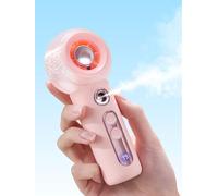 CoolGift Mart Ventilatore a mano, portatile, ricaricabile, piccolo ventilatore tascabile con 4 livelli di velocità, ventilatore USB per ufficio, attività all'aperto, campeggio