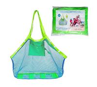 COOLGO Grande Borsa da Spiaggia in Rete per Viaggio,Mare,Piscina,Barca, Sabbia Via Organizzatore per Giocattolo Bambini Portatile Sacchetto(Verde)