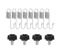 COOLHIYA 1 Set di Ganci a Molla per Telaio Porta: Piccoli Ganci a Molla per Appendere pubblicità con Viti per mostre/Feste/Festival all'aperto ed Eventi