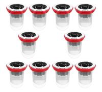 COOLHIYA 10 Pezzi Filtro Antiodore per Scarico Pavimento Bagno in Inserto Drenante Resistente Agli Odori per Doccia Blocca Cattivi Odori e Ritorni Compatibile con Vari Scarichi