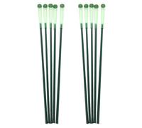 COOLHIYA 10 Pezzi Tubi Floreali Allungati per Fiori Freschi, Verde | Plastica Trasparente, Nutrienti Integrati, per Decorazioni Domestiche