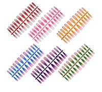 COOLHIYA 144 Pezzi Unghie Finte Sfumate Detachable in Abs Lunga Durata per Party e Wedding Decorazioni Nail Art