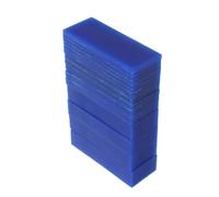 COOLHIYA 15 Pezzi Fogli di Cera Blu per Modellazione Gioielli, Resistente al Calore, Facile da Scolpire, per Incisione e Progetti DIY di Esperti e Orafi